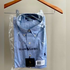 Polo Yarmouth NWT 15.5. Classic dress shirt blue
